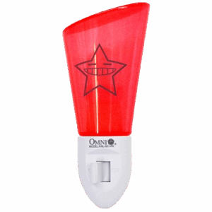 Colored LED Night Light (Red) - KNL-501-PK/R